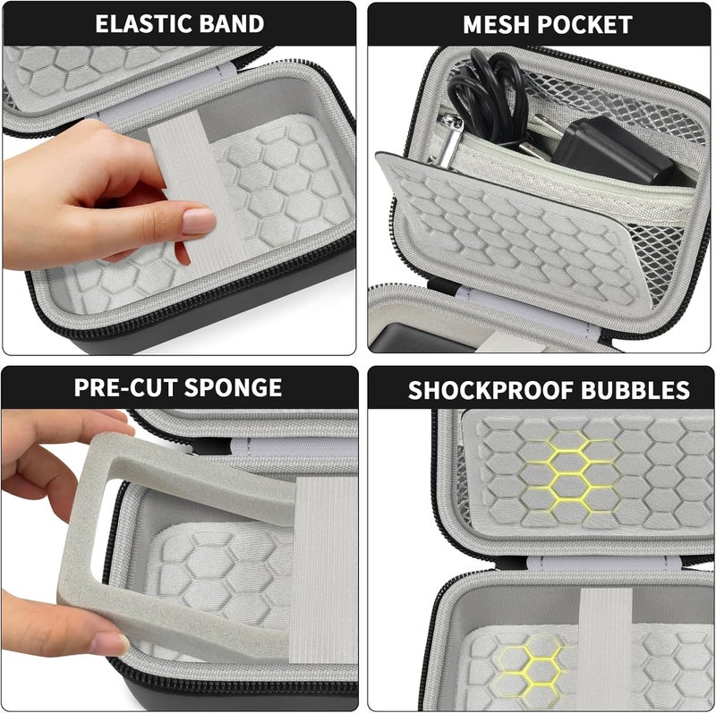 Comecase Carrying & Protective Case for Digital Camera, for CAMKORY/for Kodak Pixpro/for Canon PowerShot ELPH 180/190 / for Sony DSCW800 DSCW830 Cameras for Travel - Black - Image 3